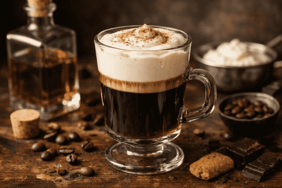 Recette du café Kiss of Fire : cocktail au café chaud et épicé