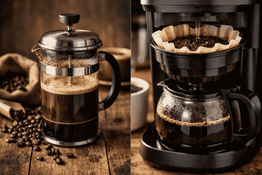 Quelle est la différence entre French press et café filtre ?
