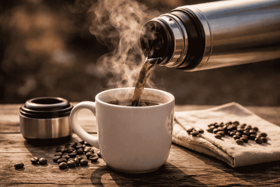 Combien de temps le café reste-t-il chaud dans une thermos ?