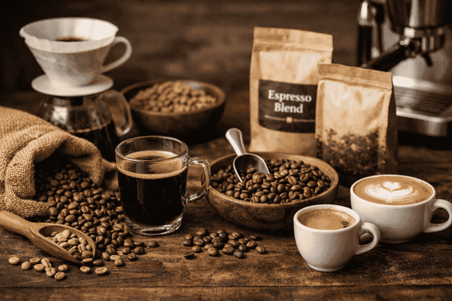 Quelle est la différence entre les grains de café mono-origine et d’assemblage ?