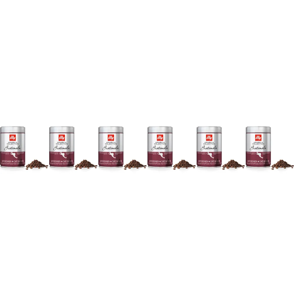 illy Sélection Arabica Guatemala - café en grains - 6 x 250 grammes
