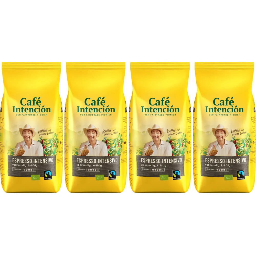 Café Intención Intensivo (anciennement Espresso) - café en grains - 4 x 1 kilo