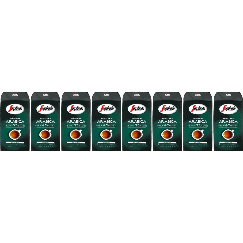Segafredo Selezione 100 % Arabica - café en grains - 8 x 1 kilo