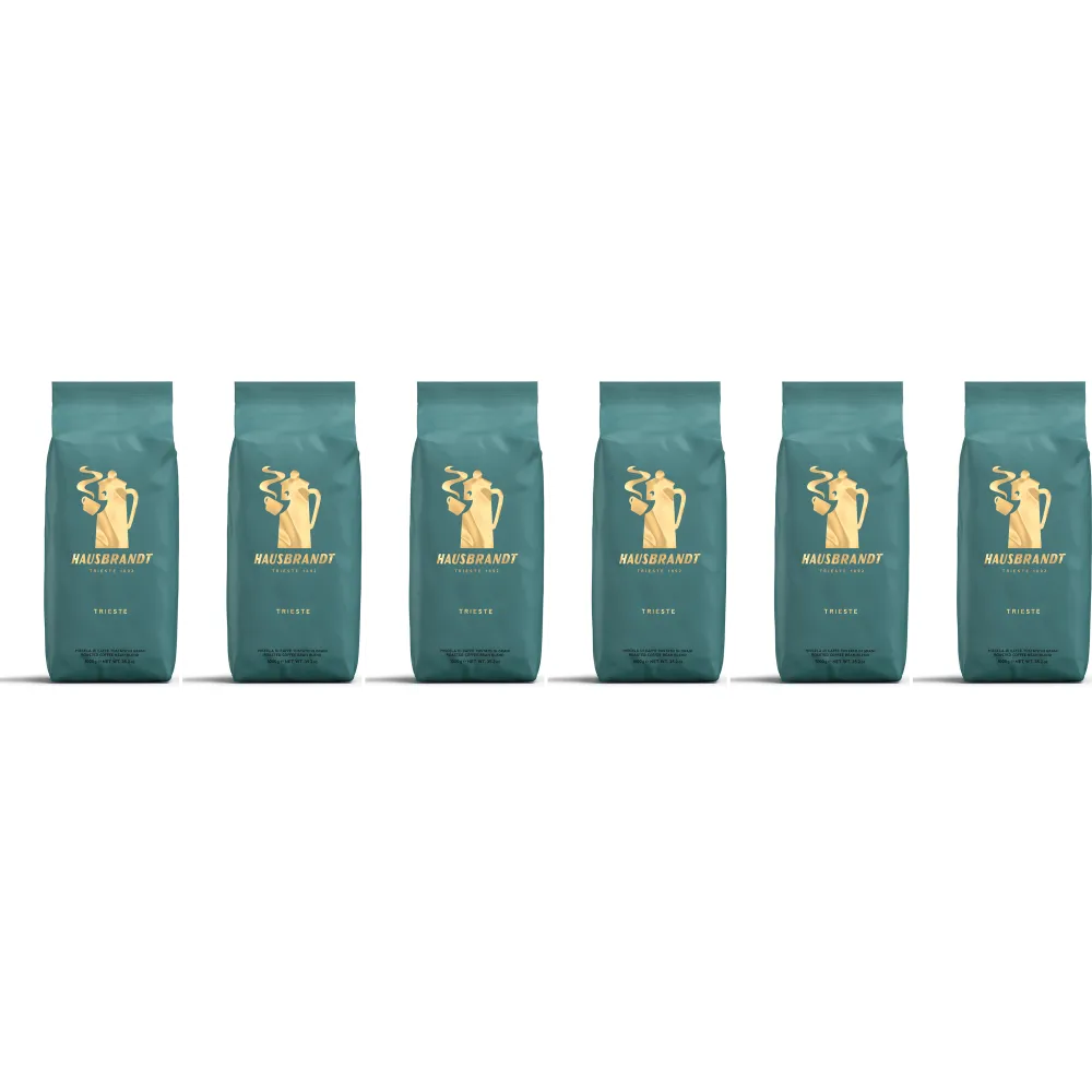 Caffè Hausbrandt Trieste - Café en grain - 6 x 1 kilo
