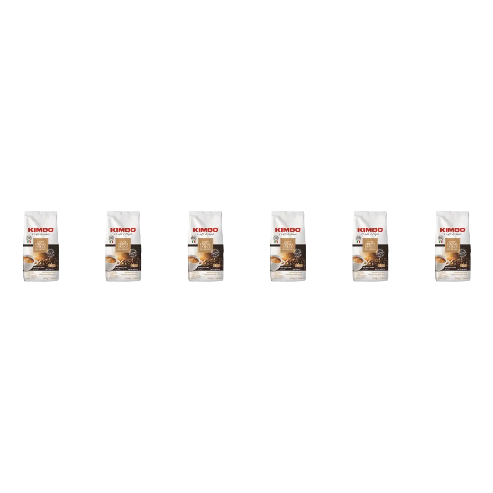 Kimbo Dolce Crema - café en grains - 6 x 1 kilo