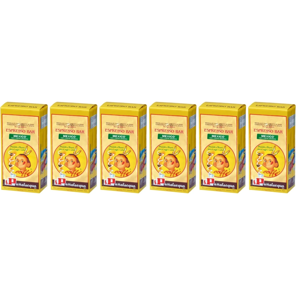 Passalacqua Mexique - grains de café - 6 x 1 kilo