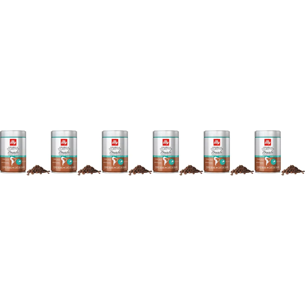 illy Arabica Selection Brazil Cerrado Mineiro - café en grains - 6 x 250 grammes
