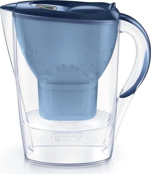 Brita - Carafe filtrante d'eau Marella Bleu + 1 cartouche Maxtra 2,4L