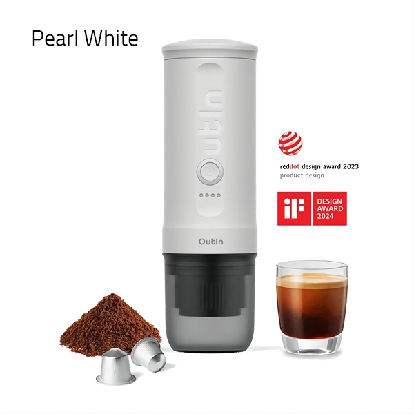 Outin Nano - machine à expresso électrique portable - capsules et café moulu