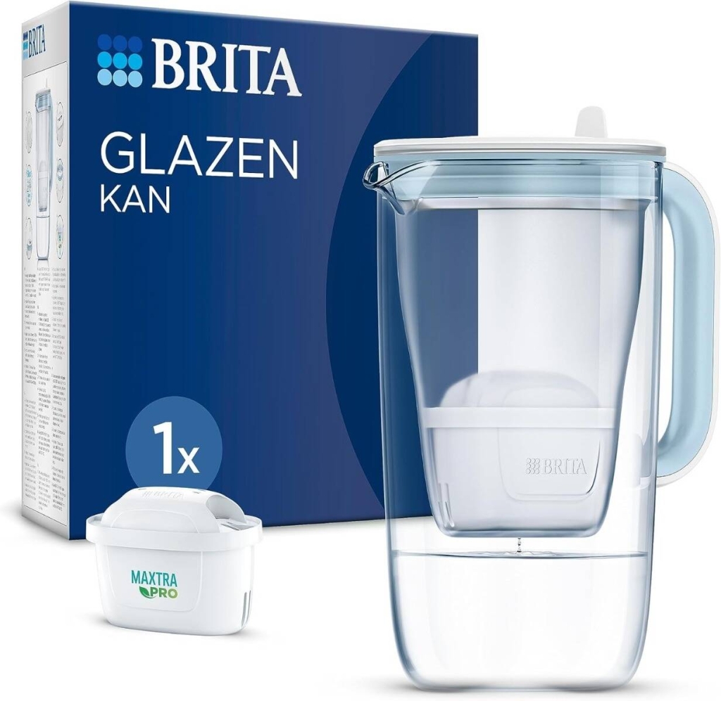 Brita - Carafe filtrante en verre + 1 cartouche Maxtra 1ST