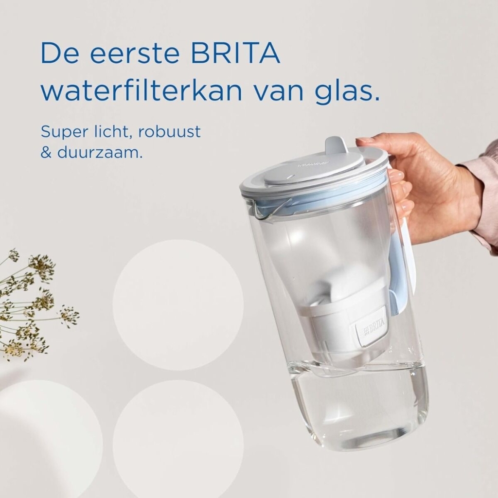Brita - Carafe filtrante en verre + 1 cartouche Maxtra 1ST