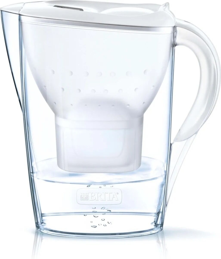 Brita - Carafe filtrante d'eau Marella Blanc XL + 1 cartouche Maxtra 3,5L