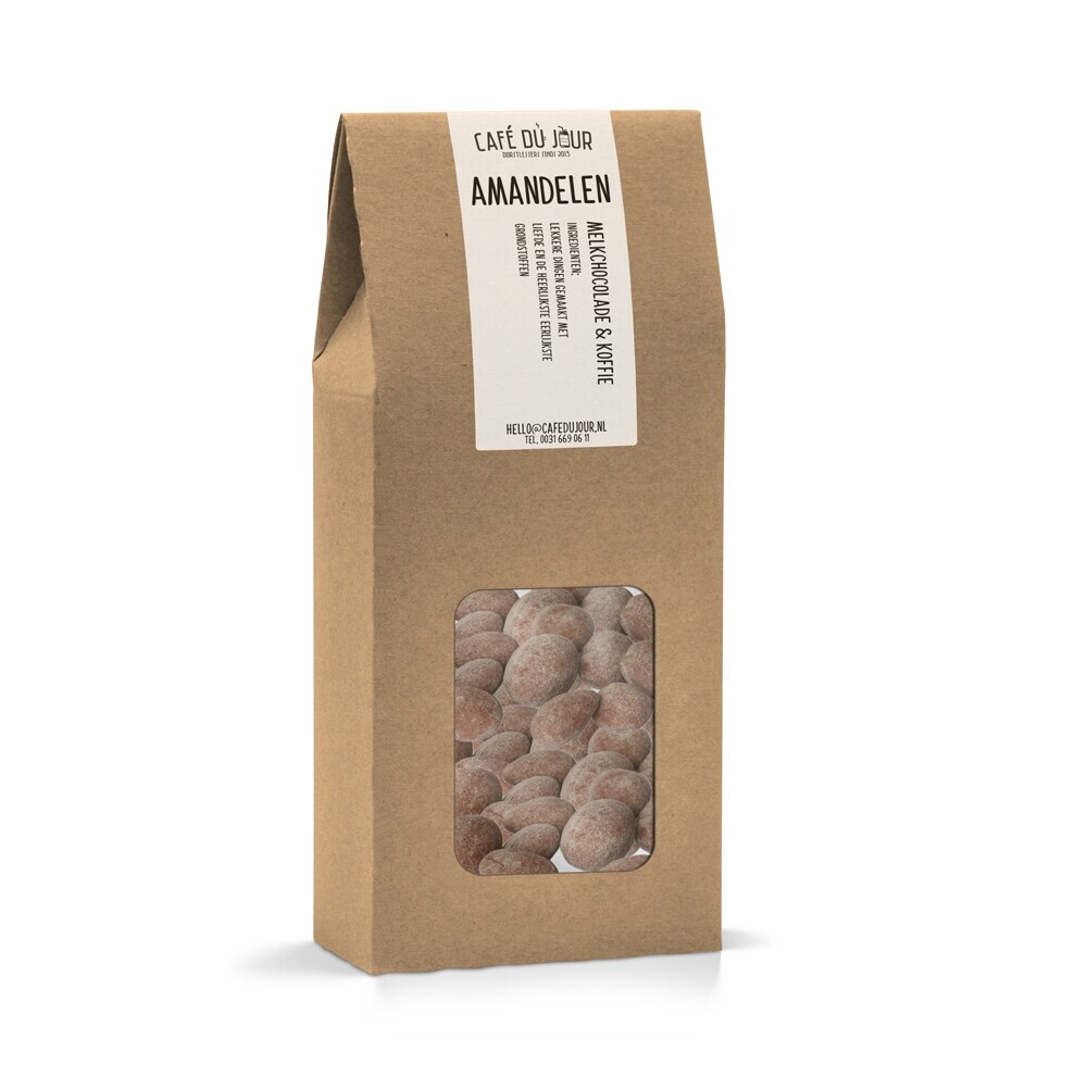 Amandes - chocolat au lait & café - 250 grammes