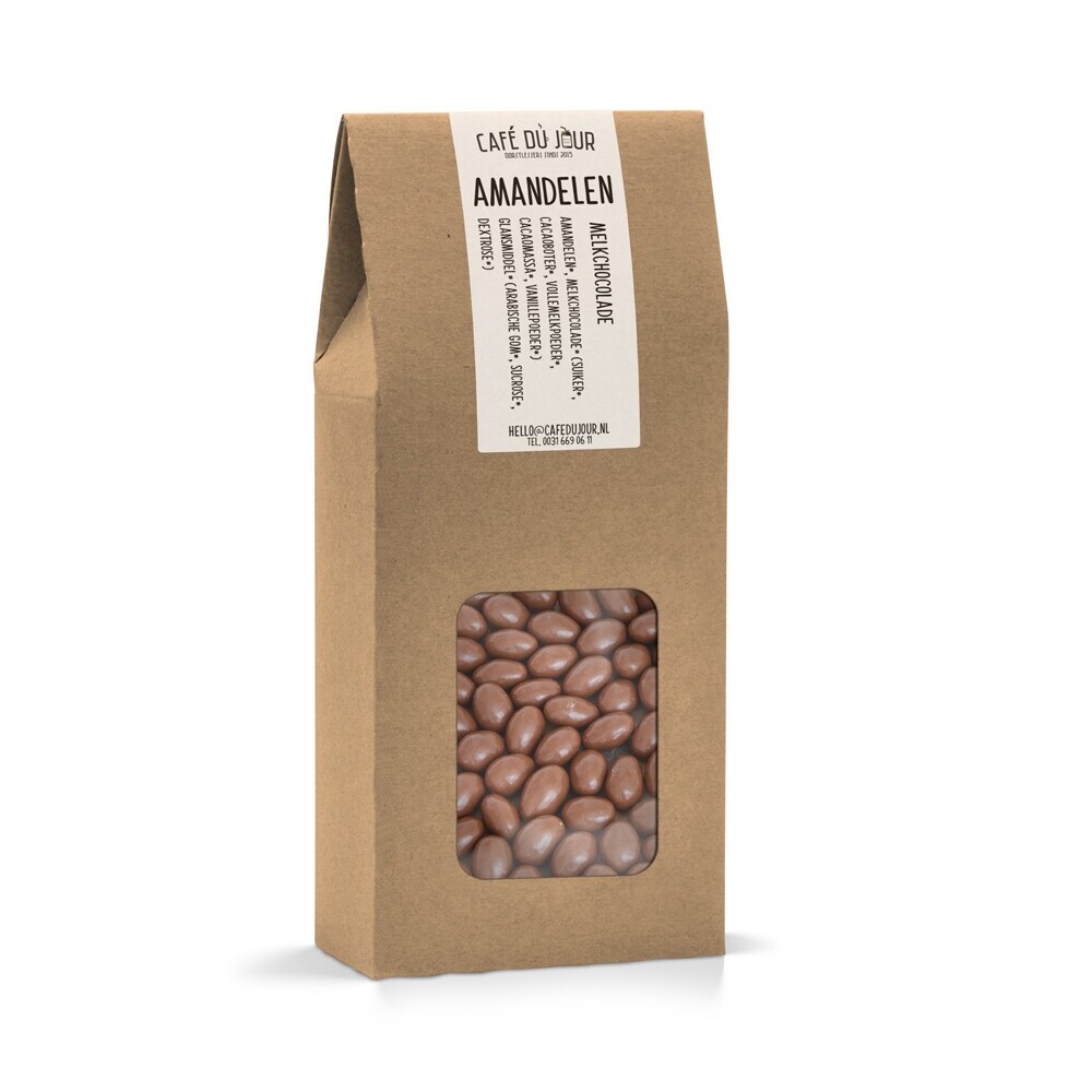 Amandes enrobées de chocolat au lait 250 grammes