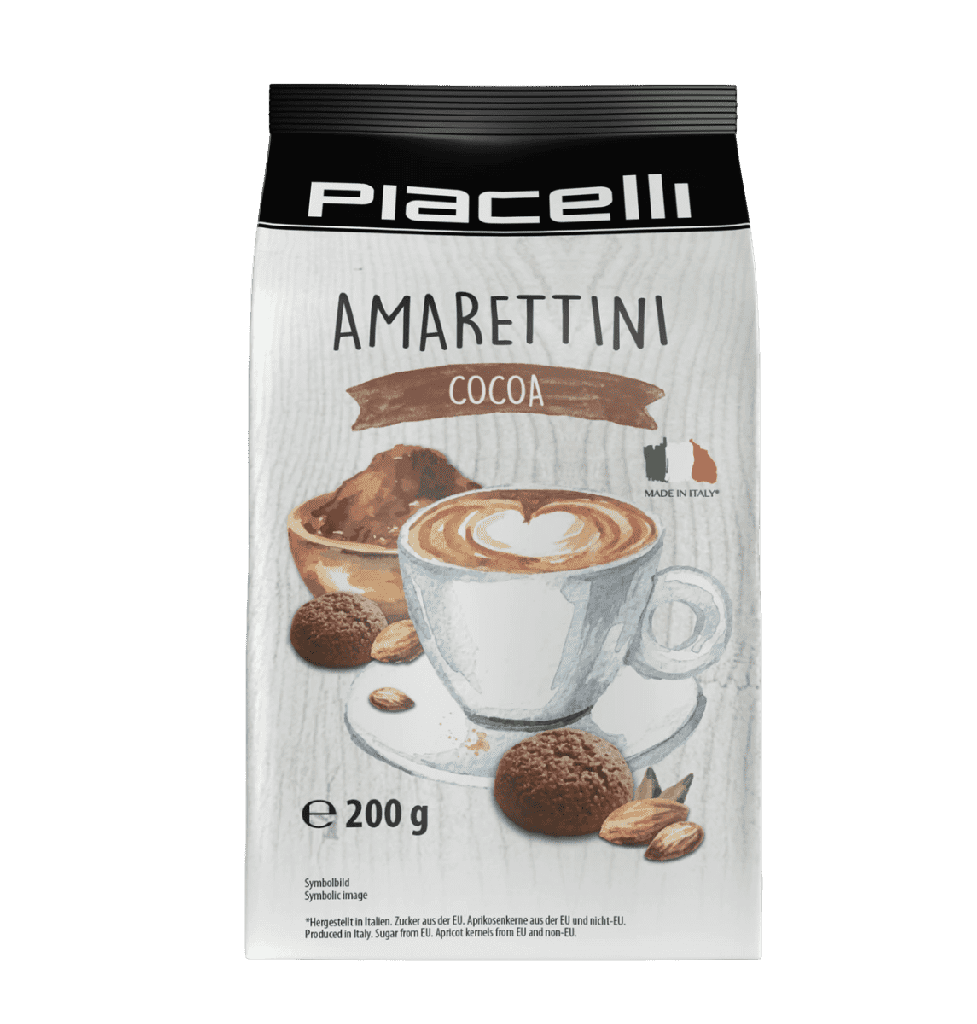 Amarettini cacao - biscuits italiens aux amandes amers - 200 grammes