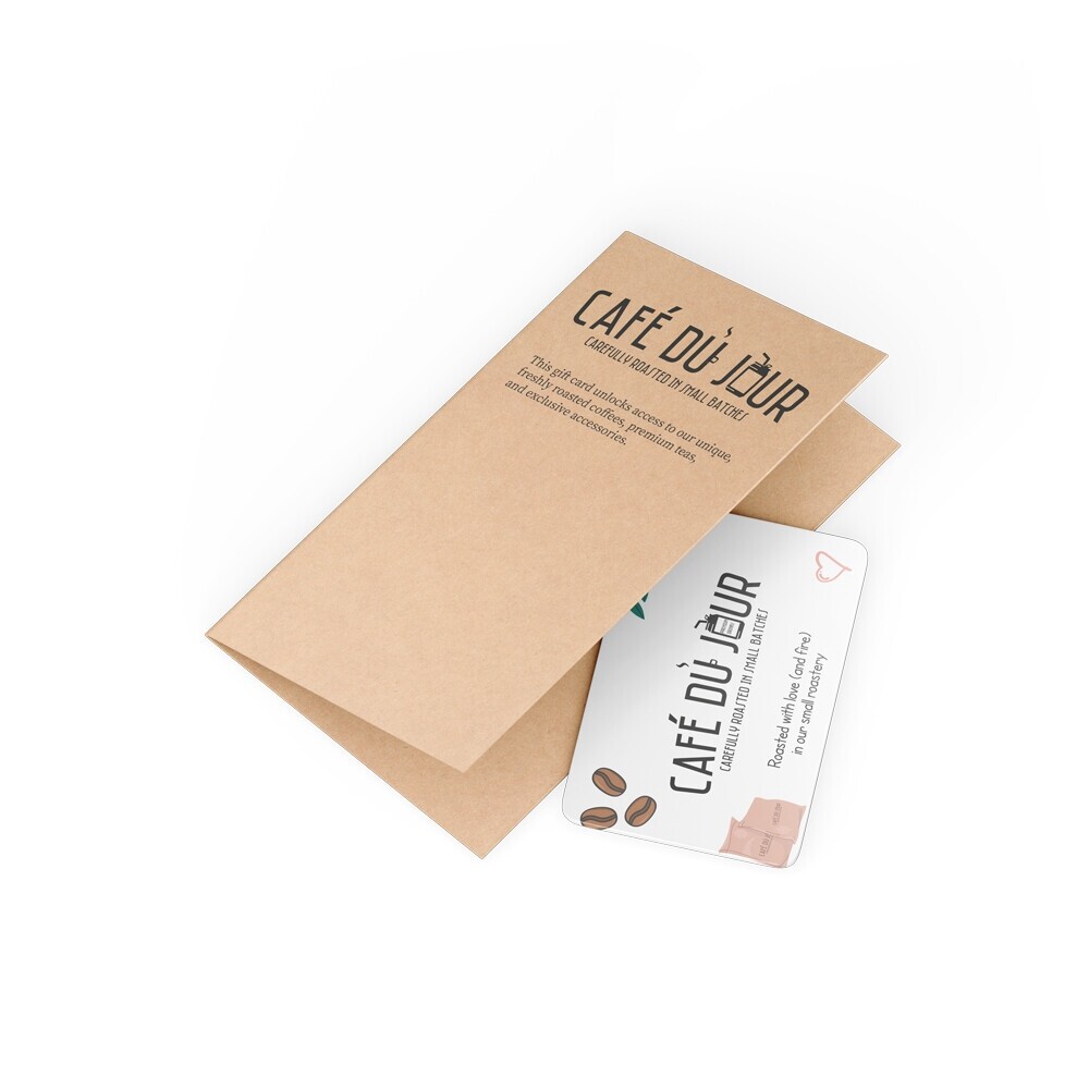 Bon Cadeau Café du Jour par courrier