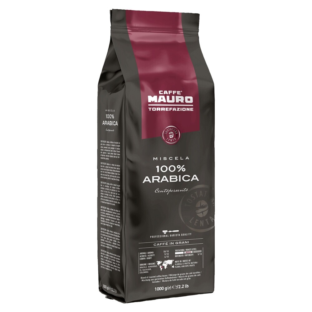 Caffè Mauro 100% Arabica Centopercento - Grains de café - 1 kilo