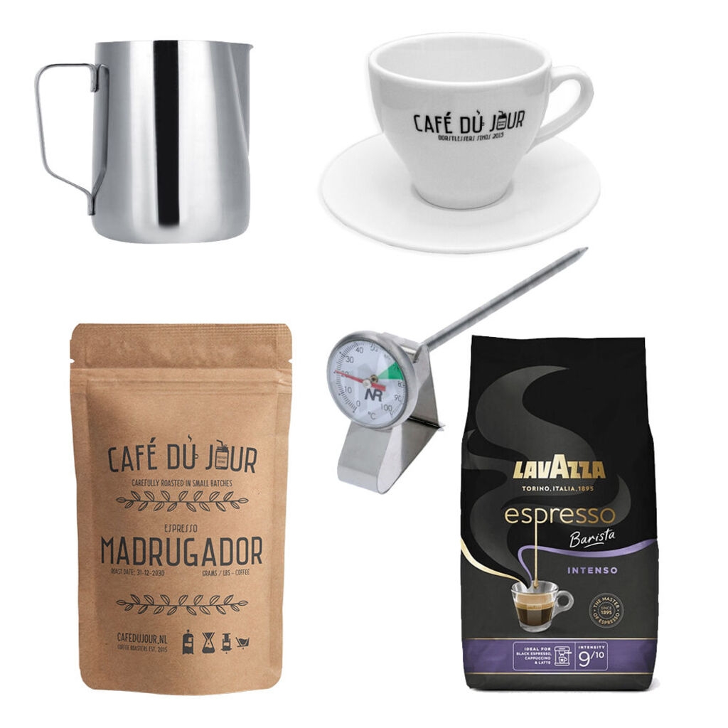 Pack de démarrage - Cappuccino - accessoires et 4 kilos de grains de café
