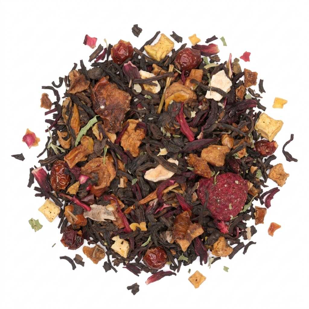 Fruits des Bois - Thé Pu-Erh 100 grammes - Thé en vrac Café du Jour