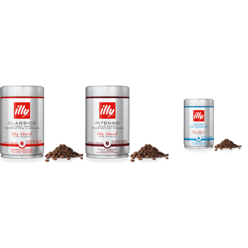 illy Pack Découverte Espresso avec Décaféiné - café en grains - 3 x 250 grammes