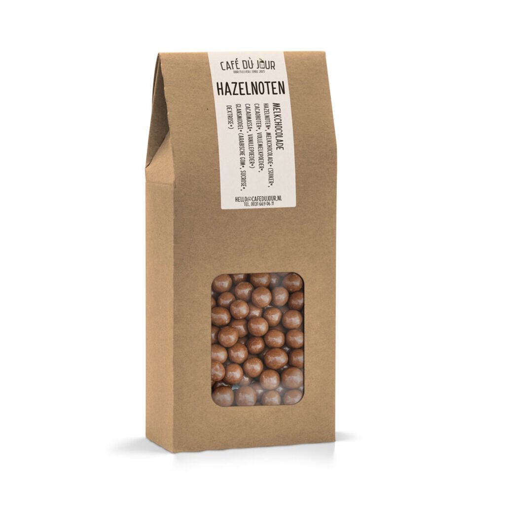 Noisettes enrobées de chocolat au lait 250 grammes
