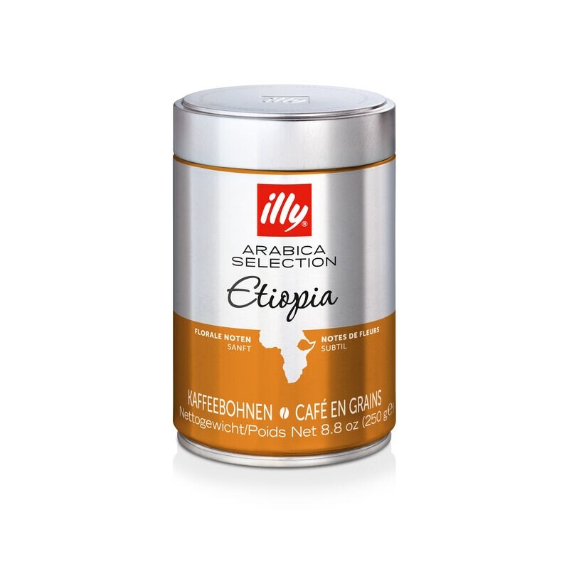 Grains de café Illy Monoarabica Éthiopie 250 g