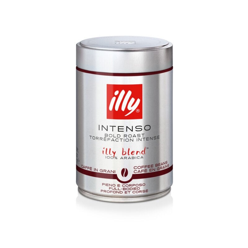 Grains de café Illy torréfaction foncée (noir / intenso) 250 g