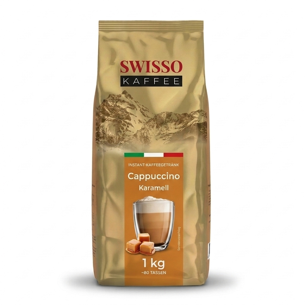 Swisso Kaffee Cappuccino Caramel - cappuccino instantané - 1 kg