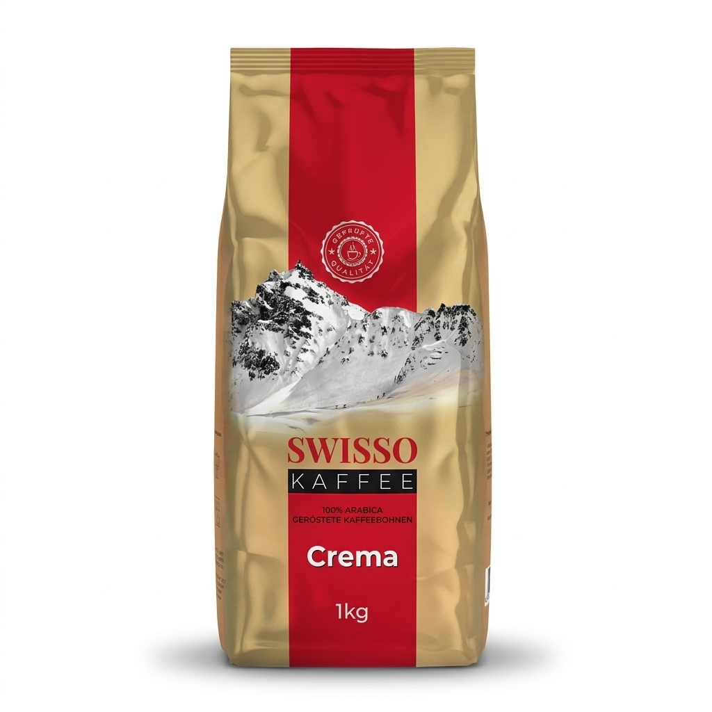 Swisso Kaffee Crema - café en grains - 1 kg
