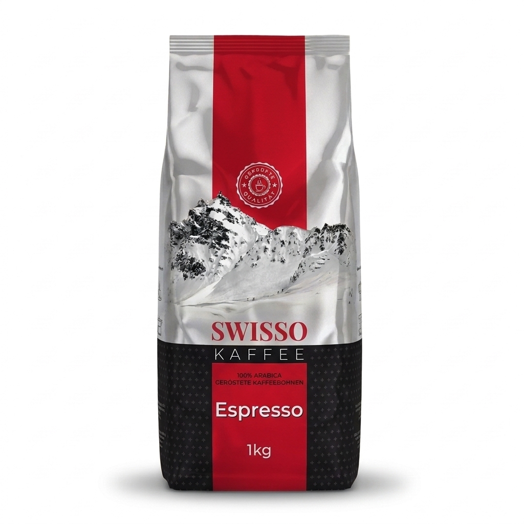 Swisso Kaffee Espresso - café en grains - 1 kg