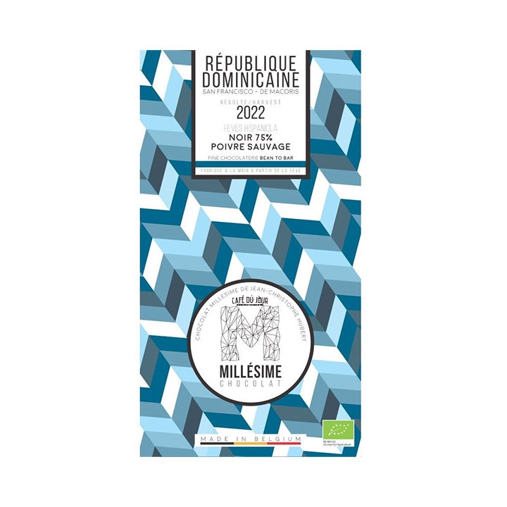 Millésime - Dominicaine (au poivre sauvage) - 75 % de chocolat noir