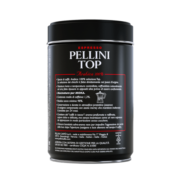 Pellini Top - Café moulu en boîte - 250 grammes