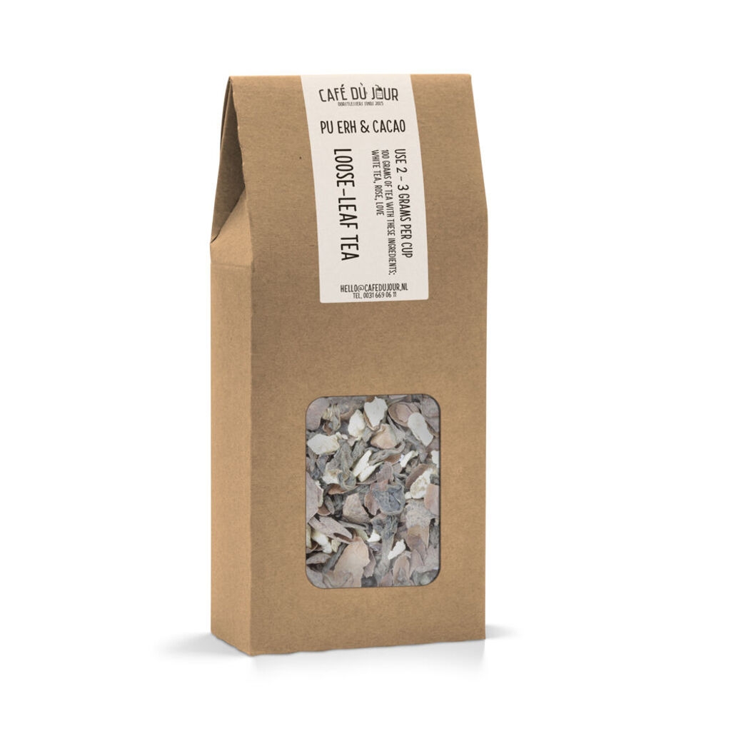 Pu Erh & Cacao - Thé Pu-Erh 100 grammes - Thé en vrac Café du Jour