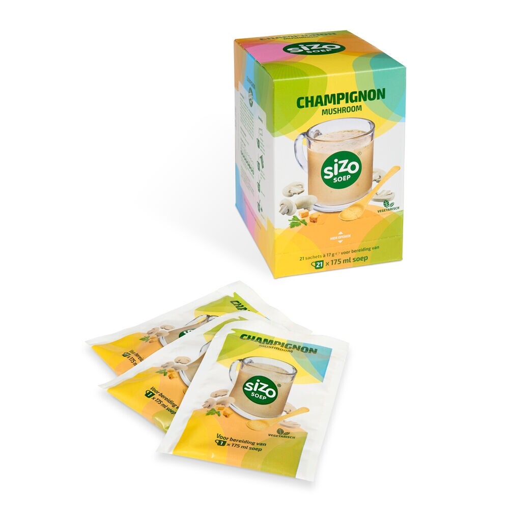 Sizo Soup Mushroom - soupe instantanée - 21 sachets