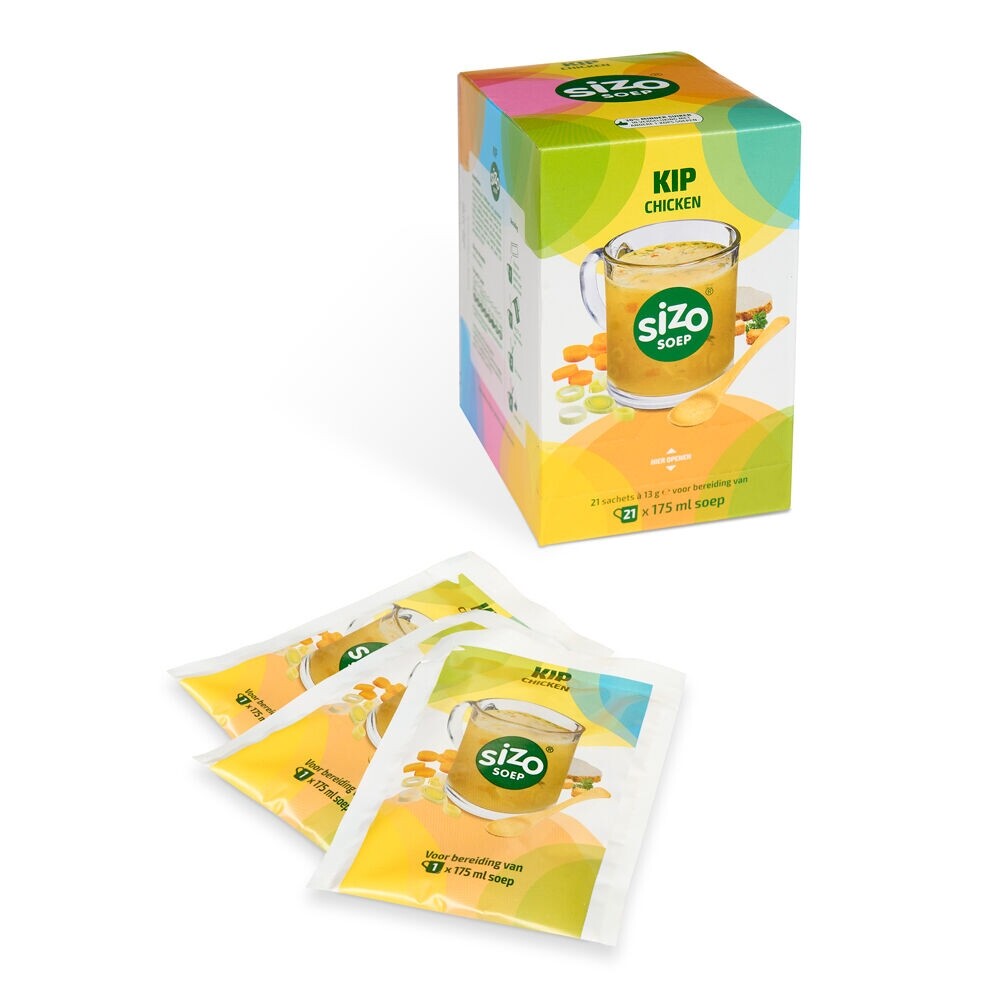 Sizo Soup Chicken - soupe instantanée - 21 sachets