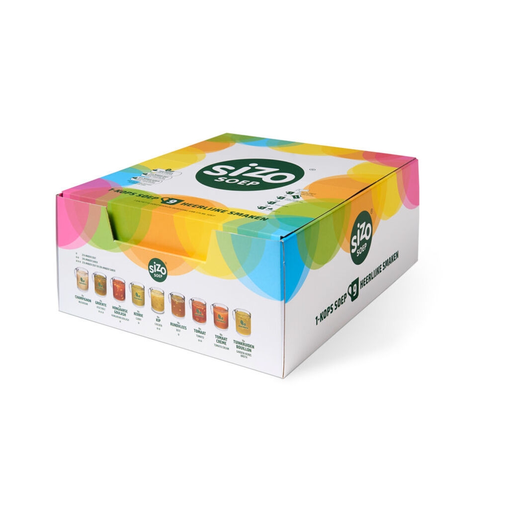Présentoir de soupes instantanées Sizo