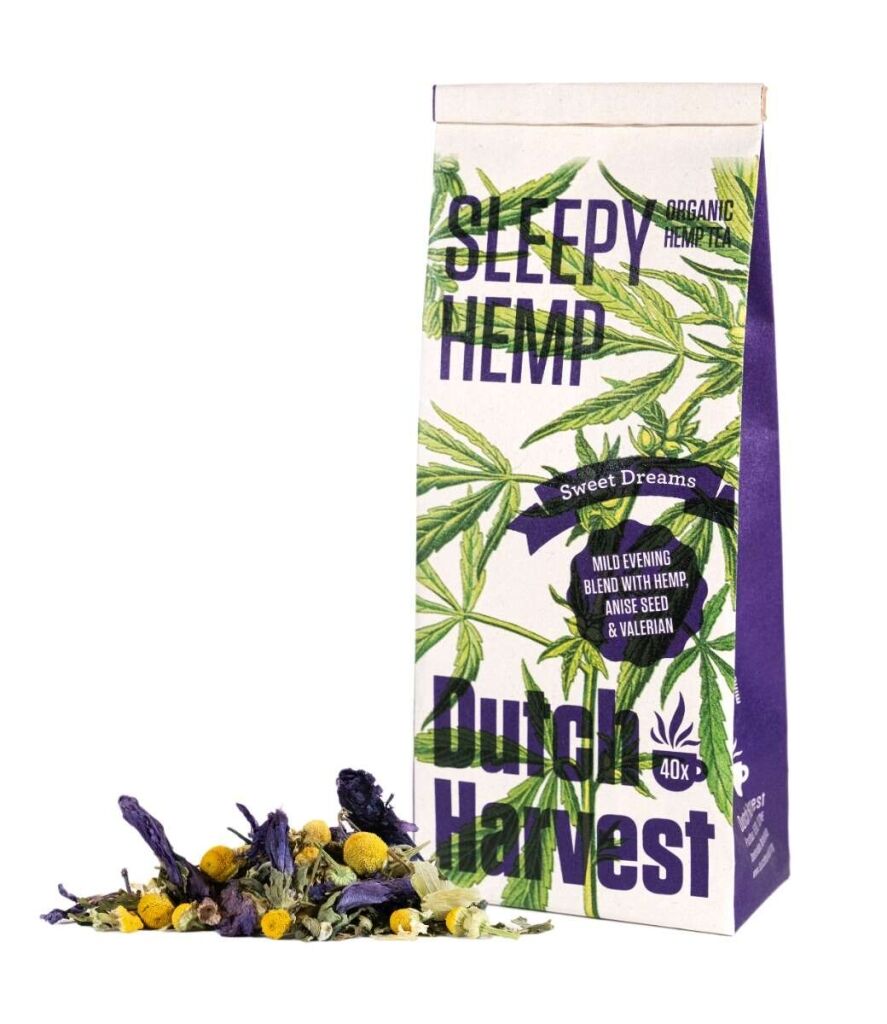 Sleepy Hemp - Mélange d'herbes et de chanvre en thé 40 gram - Dutch Harvest thé en vrac