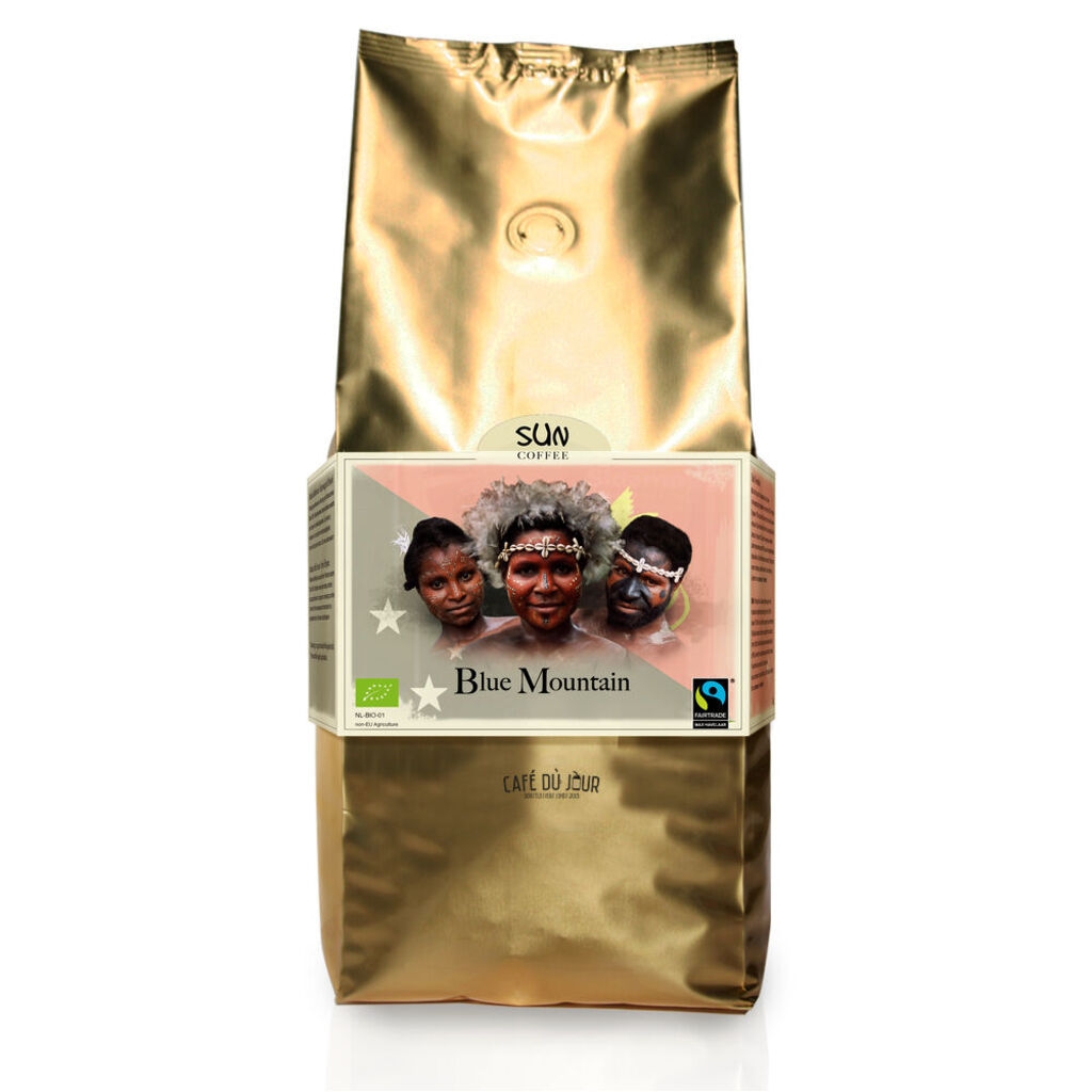 SUN Blue Mountain Fairtrade torréfaction moyenne - grains de café - 1 kilo