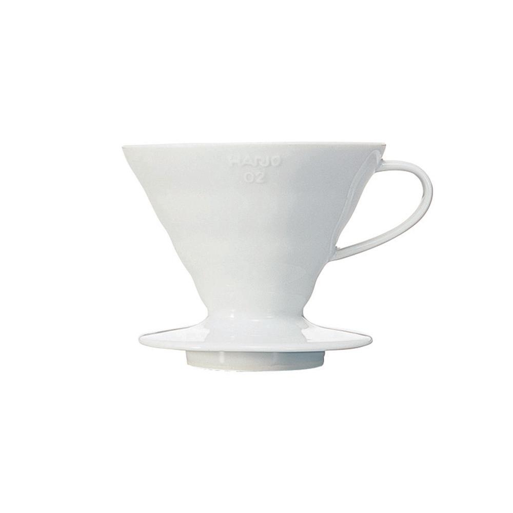 Dripper Hario V60 en porcelaine blanche taille 02