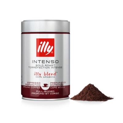 illy Intenso - café moulu - Dark Roast Black - 250 grammes