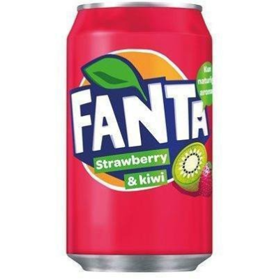 Fanta Fraise/Kiwi 330 ml. / barquette 24 canettes (+ consigne néerlandaise)