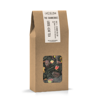 Thé Cranberries - Thé noir 100 grammes - Café du Jour thé en vrac