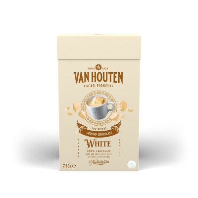 Chocolat blanc moulu Van Houten - Chocolat blanc au lait - 750 grammes