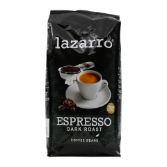 Lazarro espresso dark roast - café en grains - 1 kilo