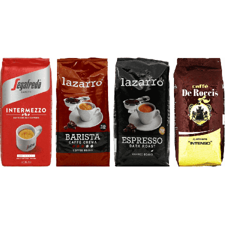 Sélection Espresso Italien - 4 x 1 kilo café en grains