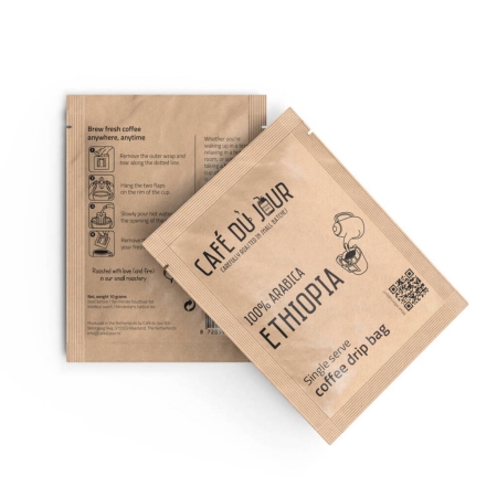 Café du Jour Single Serve Drip Coffee - 100% arabica ETHIOPIA - café filtre à emporter !