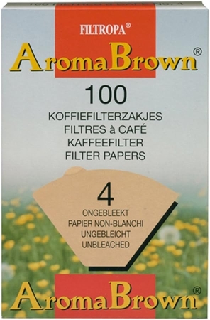 Filtropa Aroma Brown - filtres à café taille 4 - 100 pièces