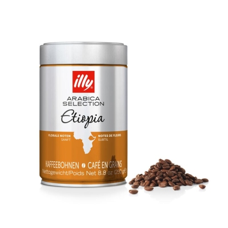 illy Sélection Arabica Ethiopie - café en grains - 250 grammes