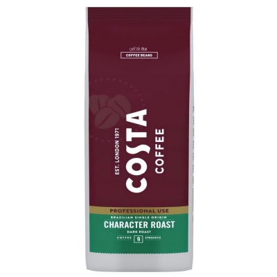 Costa Coffee Single Origin Brésil, Torréfaction Foncée - grains de café - 1 kilo
