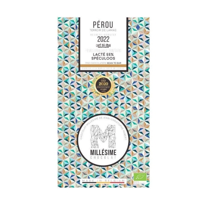 Millésime - Pérou Spéculoos - Chocolat au lait 55% (Bio)